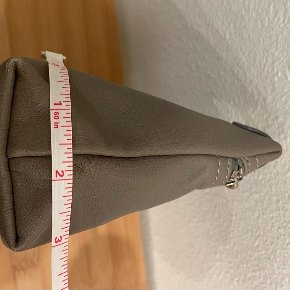 Longchamp Gray Lambskin Leather Le Pliage Crossbody Bag - Picture 8 of 10